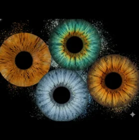 Photo générée par une IA de plusieurs iris